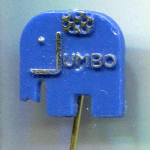 JUMBO blauw plastic gezelschapspellen speldje ( W_314 ), Verzamelen, Speldjes, Pins en Buttons, Zo goed als nieuw, Speldje of Pin