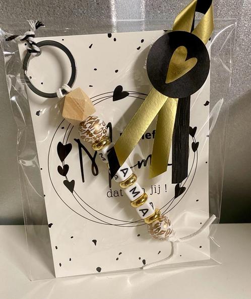 De Liefste Mama Dat Ben Jij Sleutelhanger Kralen, Hobby en Vrije tijd, Feestartikelen, Nieuw, Feestartikel, Verjaardag, Ophalen of Verzenden