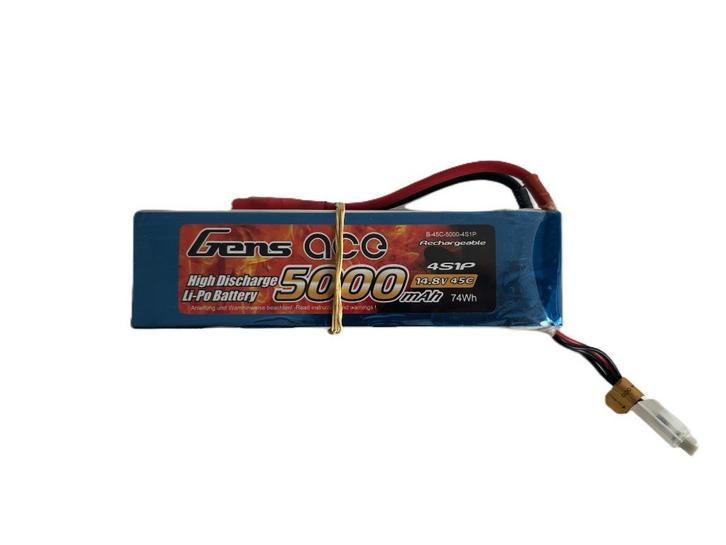 Gens lipo 5000mah 14.8V 45C rc, Hobby en Vrije tijd, Modelbouw | Radiografisch | Auto's, Gebruikt, Onderdeel, Overige schalen