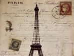 Frans metalen reclamebord wandbord Paris Eiffeltoren retro, Ophalen of Verzenden, Zo goed als nieuw