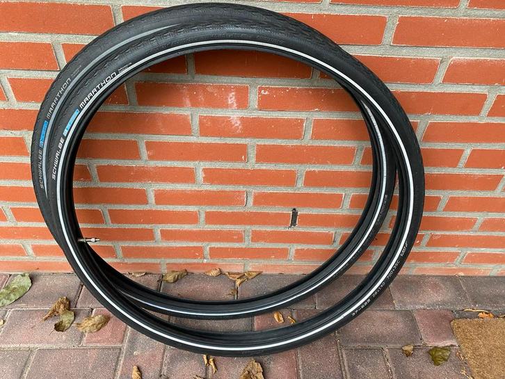 Schwalbe Marathon Banden + Binnenbanden, Fietsen en Brommers, Fietsaccessoires | Overige Fietsaccessoires, Gebruikt, Ophalen