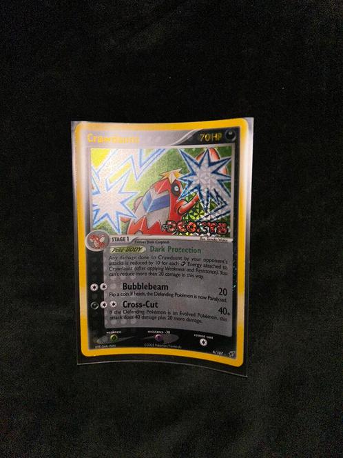 Crawdaunt 6 Reverse Holo Ex Deoxys Stamped, Hobby en Vrije tijd, Verzamelkaartspellen | Pokémon, Gebruikt, Losse kaart, Verzenden