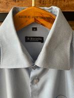 B.Bocelli overhemd maat 39(M) blauw/wit, Blauw, Bocelli, Zo goed als nieuw, Halswijdte 39/40 (M)