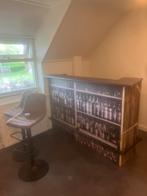 Bar incl. 2 barkrukken, Huis en Inrichting, Ophalen, Zo goed als nieuw, 25 flessen of meer, Metaal