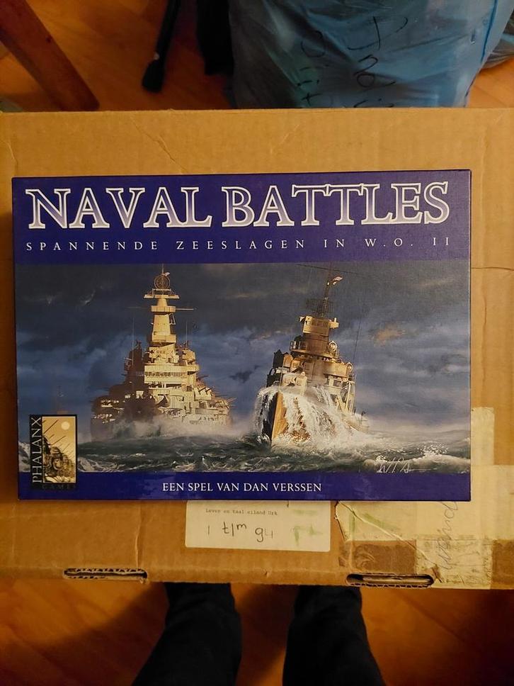 Naval Battles - Spannende Zeeslagen in WOII, Hobby en Vrije tijd, Gezelschapsspellen | Bordspellen, Gebruikt, Een of twee spelers
