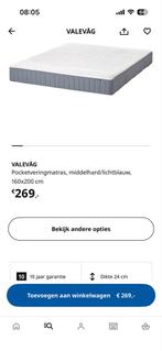 Zo goed als nieuwe matras 1m60 - vlekvrij!, Ophalen, Eenpersoons, Zo goed als nieuw, Overige maten