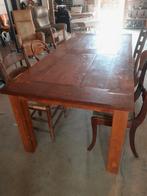 Tafel teak, Huis en Inrichting, Ophalen, Gebruikt, Teakhout, Vijf personen of meer
