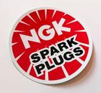 NGK Spark plugs retro Sticker -  Glans laminaat 10cm, Ophalen of Verzenden