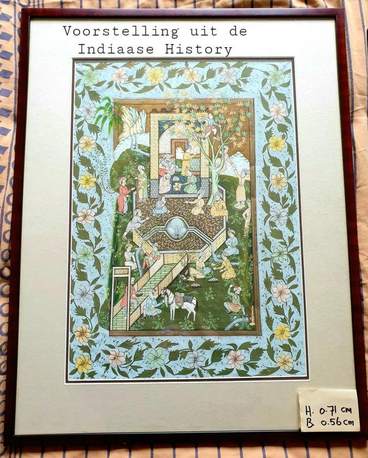 India, Historie, religie, Antiek en Kunst, Kunst | Schilderijen | Klassiek, Ophalen of Verzenden