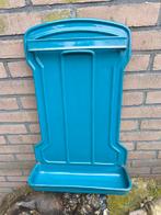 Emaille lepelrek petrol blauw brocante, Ophalen of Verzenden