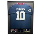 Jari Litmanen AFC Ajax 94/95 gesigneerd ingelijst uit shirt, Soccersignings.nl, Shirt, Nieuw, Ophalen of Verzenden