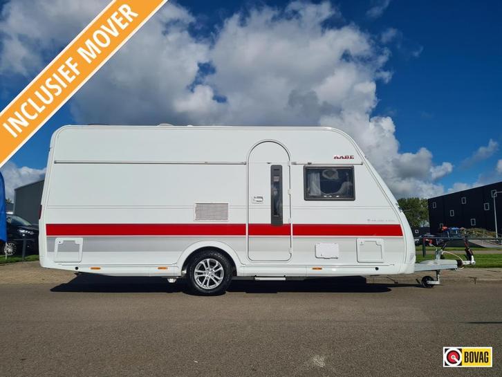 Kabe Briljant 470 XL Mover, Voortent en radio!, Caravans en Kamperen, Caravans, Bedrijf, tot en met 4, Rondzit, Kabe, Frans bed