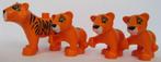 Lego Originele Duplo Tijger Mama Met 3 Jonge Tijgertjes, Ophalen of Verzenden, Zo goed als nieuw, Duplo
