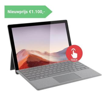 Microsoft Surface pro 7, 4GB Ram ,Windows 11, touchscreen beschikbaar voor biedingen
