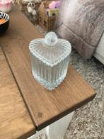 Te koop; glazen potje hart vorm, Huis en Inrichting, Woonaccessoires | Overige, Ophalen of Verzenden, Nieuw