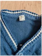 Blauw vest met witte streep Maat 74 h4, Zeeman, Truitje of Vestje, Onbekend, Ophalen of Verzenden