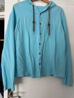 Lichte blauwe hoodie +capuchon &knoopjes &aantrek koordjes, Ophalen of Verzenden, Zo goed als nieuw