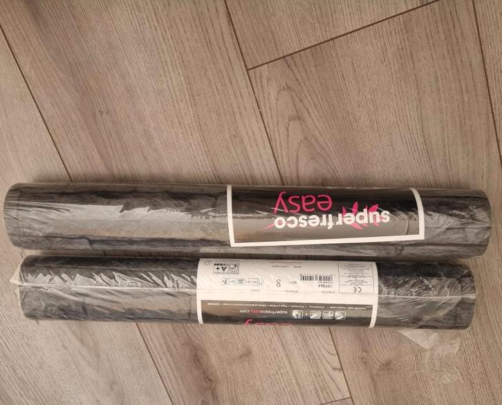 Superfresco Easy Odyssee Gris Vliesbehang - 2 Rollen, Huis en Inrichting, Stoffering | Behang, Zwart, Grijs, minder dan 10 m²