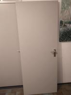 Opdekdeur, Linksdraaiend, 201,5x78cm, Grijs, Gebruikt, Minder dan 80 cm, Binnendeur, 200 tot 215 cm