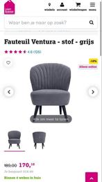 Fauteuil Ventura - Als Nieuw!, Huis en Inrichting, Fauteuils, Ophalen, Minder dan 75 cm, Zo goed als nieuw, Stof