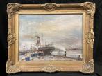 “Batavier London Rotterdam” van Lod. Brautigam 12-4-‘40, Antiek en Kunst, Kunst | Schilderijen | Klassiek, Ophalen