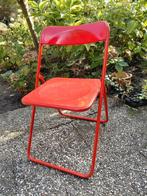 Klapstoel rood, Kunststof, Gebruikt, Ophalen of Verzenden, Eén