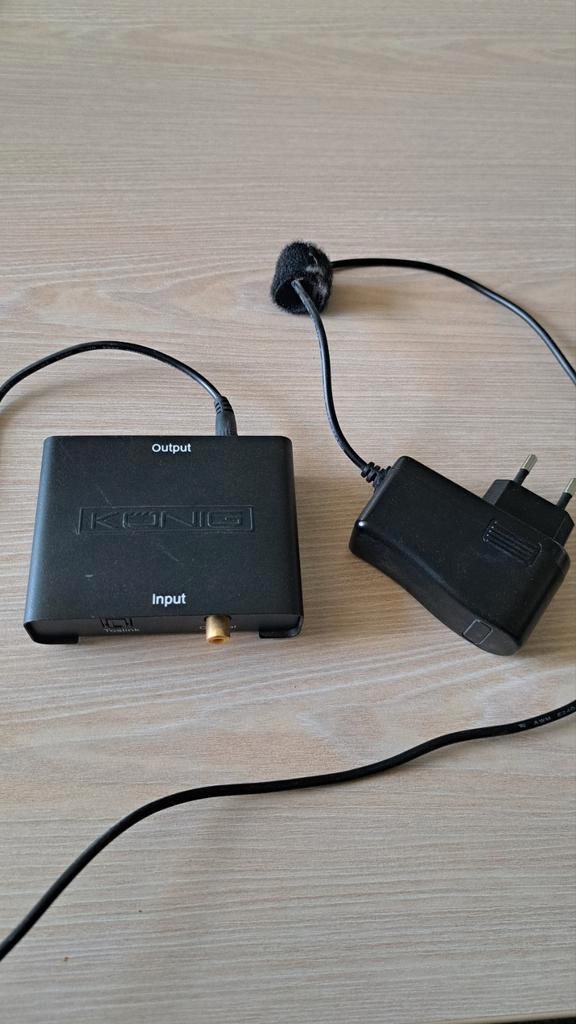 König Audio Converter Digitaal naar Analoog, Audio, Tv en Foto, Converters, Gebruikt, Ophalen of Verzenden