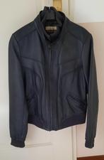 Gina Mariolano dames leren jasje maat 40, Blauw, Ophalen of Verzenden, Zo goed als nieuw, Jasje