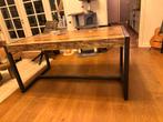 Industriële Vierpersoons Eettafel - 160x80, Antiek en Kunst, Antiek | Meubels | Tafels, Ophalen
