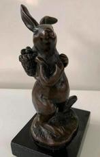 Beeld van haas brons kunstenaar Milo Emanuel Filibert Paris., Ophalen of Verzenden