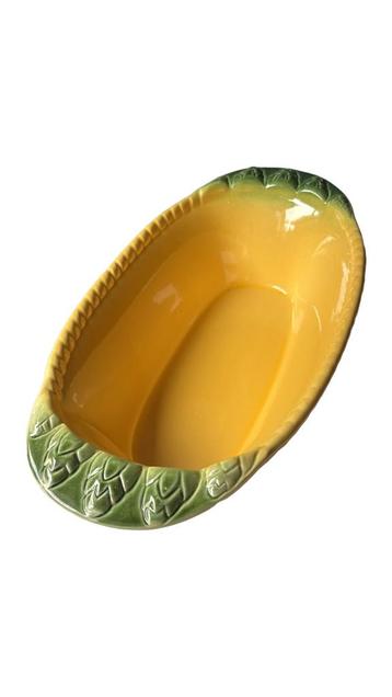 Vintage Franse aspergeschaal majolica stijl, BCI, France beschikbaar voor biedingen