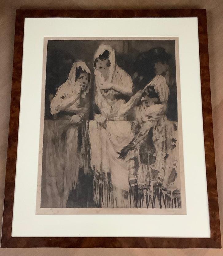 Piet van der hem 1885-1961 Stierenvechten in Madrid, Antiek en Kunst, Kunst | Litho's en Zeefdrukken, Ophalen