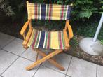 Regisseur stoel bootstoel tuinstoel retro lees omschrijving, Tuin en Terras, Tuinstoelen, Ophalen of Verzenden, Gebruikt, Hout