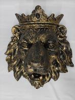 Leeuwen kop brons gekleurd wand decoratie., Ophalen, Nieuw, Dier