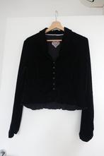 Zwart fluwelen jasje By Ti Mo (maat 40), Kleding | Dames, Maat 38/40 (M), By Ti Mo, Zwart, Ophalen of Verzenden