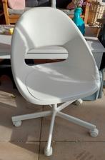 Witte bureaustoel op wieltjes, Ophalen of Verzenden