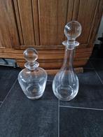 2 kristallen karaffen RCR, Antiek en Kunst, Antiek | Glas en Kristal, Ophalen of Verzenden
