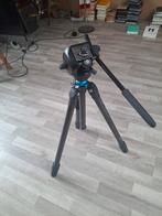 Statief Kluut met Manfrotto 128RC, Gebruikt, 150 tot 175 cm, Met balhoofd, Ophalen of Verzenden