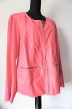 X-TWO Geweldig Felroze Fuchsia Jasje PU Leer & Stof L/XL 44, X-Two, Maat 42/44 (L), Ophalen of Verzenden, Zo goed als nieuw