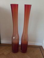 hoge rode vazen, Huis en Inrichting, Glas, Gebruikt, Ophalen, 75 cm of meer