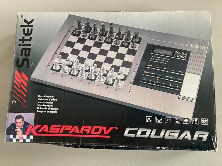 Schaakcomputer Saitek Kasparov Cougar, Hobby en Vrije tijd, Gezelschapsspellen | Bordspellen, Zo goed als nieuw, Verzenden