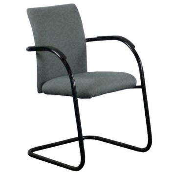 Aspa Klöber 434 Vergaderstoel Lichtgrijs Nieuwe Stof Set v 4 beschikbaar voor biedingen