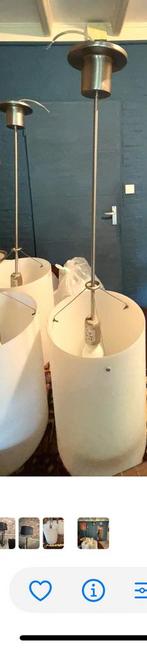 3 hang murano glas en 2 staande lampen, Huis en Inrichting, Ophalen, Zo goed als nieuw, Glas, Minder dan 50 cm