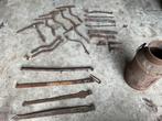 Antieke smeedijzeren deur beslag, Ophalen, Gebruikt, Overige metalen