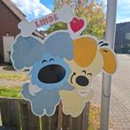 Geboortebord woezel en pip, Kinderen en Baby's, Kraamcadeaus en Geboorteborden, Ophalen, Gebruikt, Geboortebord