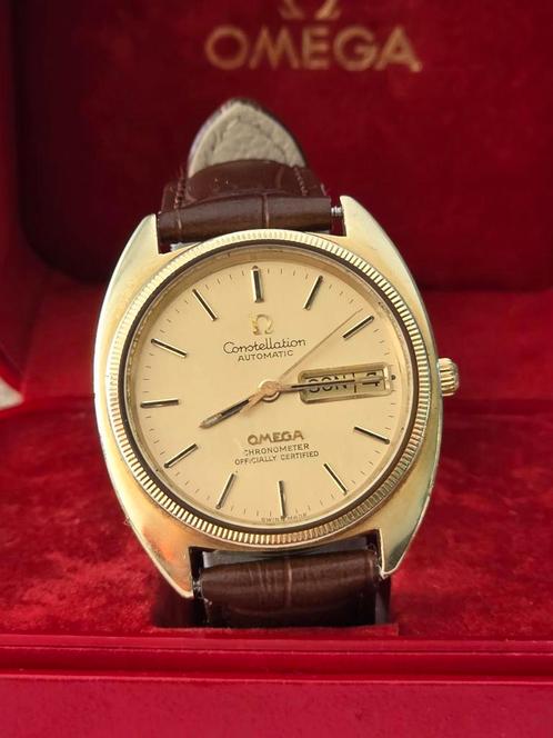 Omega Constellation Day-Date Chronometer Automatic, Sieraden, Tassen en Uiterlijk, Horloges | Antiek, Omega, Goud, 1960 of later