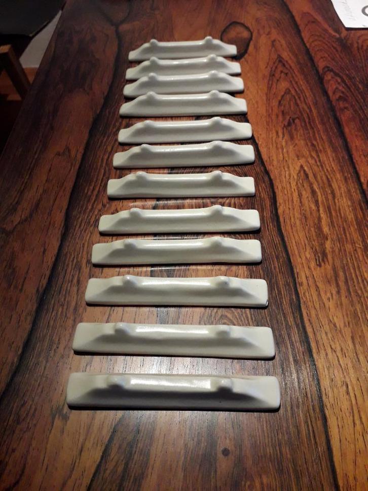 12 ART DECO MESSENLEGGERS uit 1925 PLATEELBAKKERIJ de RAM, Antiek en Kunst, Antiek | Keramiek en Aardewerk, Ophalen of Verzenden