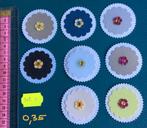 Stansjes bloemen nw div sets of 25 opleg rondjes met golf, Hobby en Vrije tijd, Kaarten | Zelf maken, Ophalen of Verzenden, Nieuw