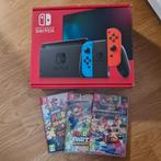 Nintendo switch Red/bleu met Games, Met games, Ophalen of Verzenden, Zo goed als nieuw, Switch Original