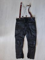 Leren motorbroek incl. bretels maat 58 merk akita, Ophalen, Tweedehands, Heren, Broek | leer
